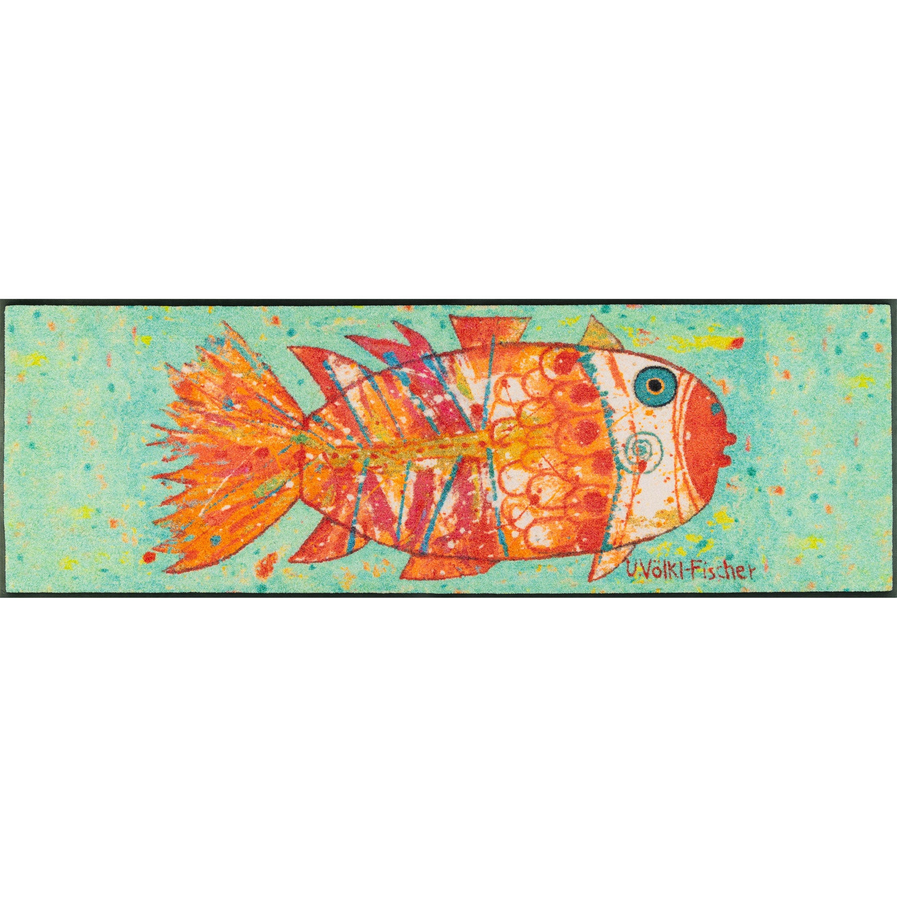 Teppichläufer 60x180 Funky Fish orange