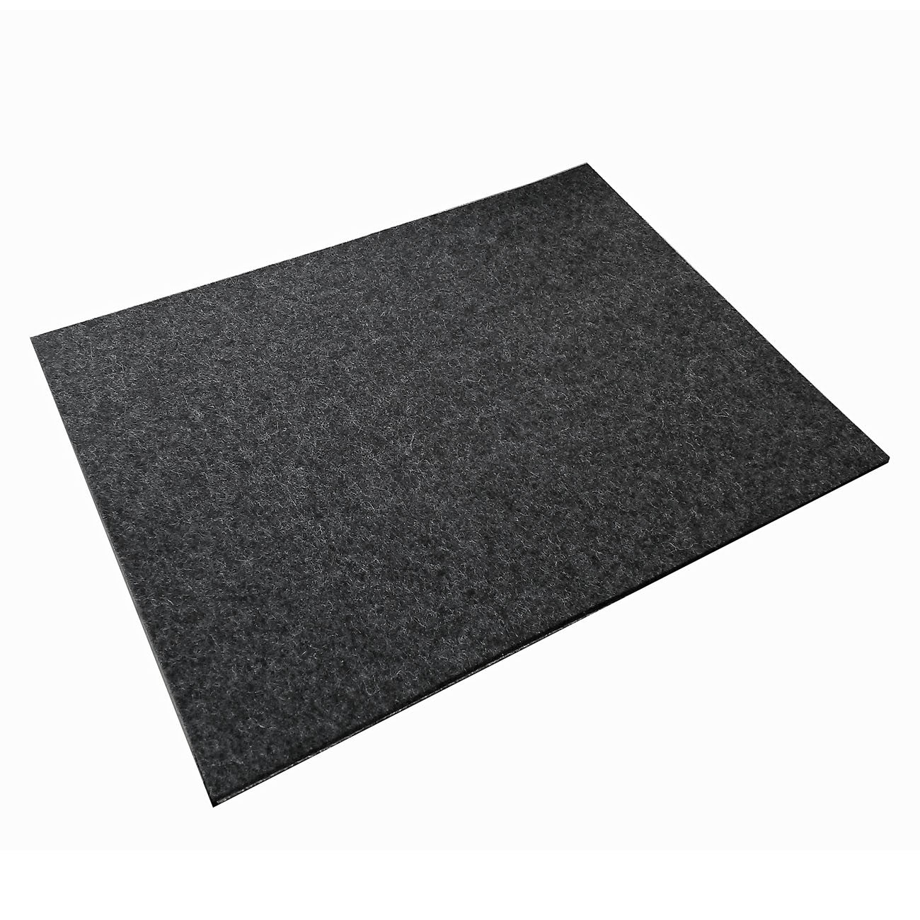 Filzset anthrazit-melange aus 100% Merino-Wolle