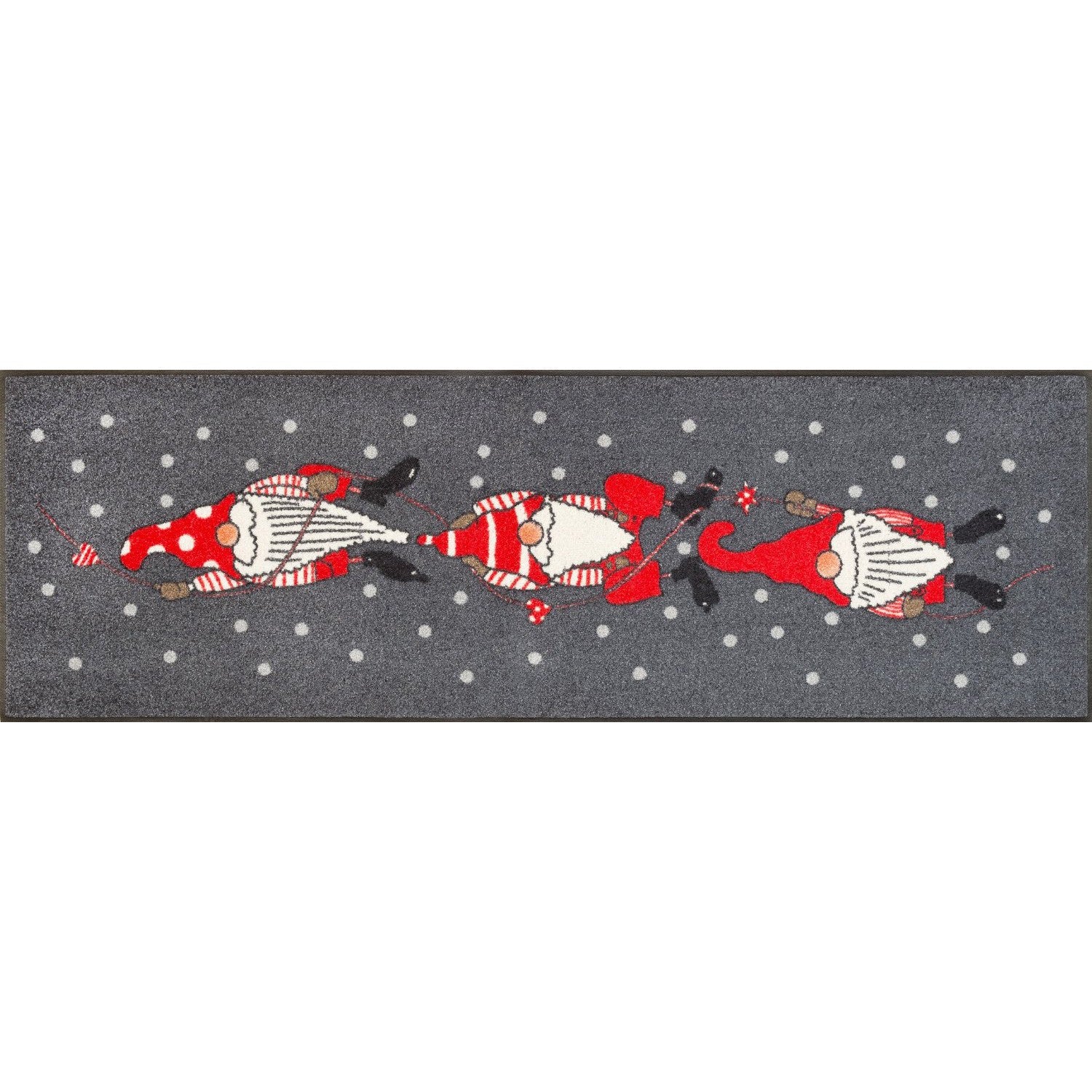 Teppichläufer Winterzwerge 60x180