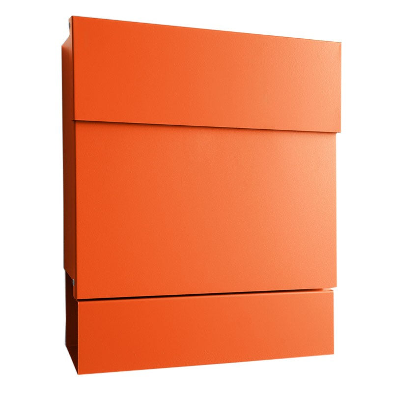 Briefkasten Letterman 5 Orange mit Zeitungsrolle - 561 a