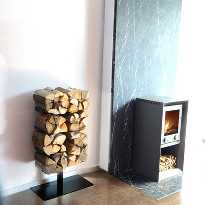 Kaminholzständer Stand schwarz klein Firewood Tree - 730 a