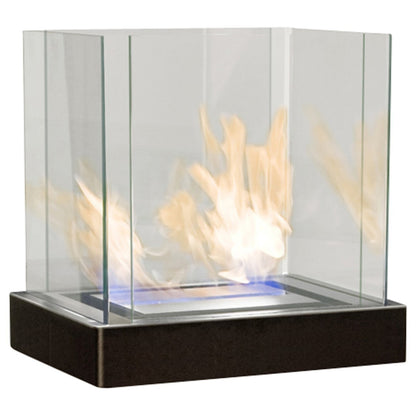 Top Flame 3 L schwarz gebürsteter Edelstahl Ethanolkamin - 551 k