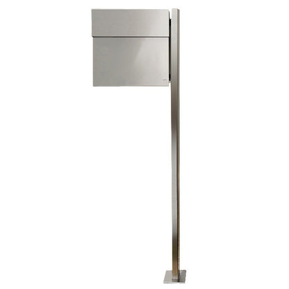 Standbriefkasten Letterman 4 Edelstahl mit Pfosten - 565