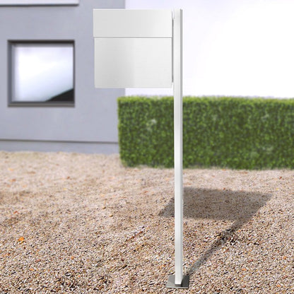 Standbriefkasten Letterman 4 weiss mit Pfosten - 565 e