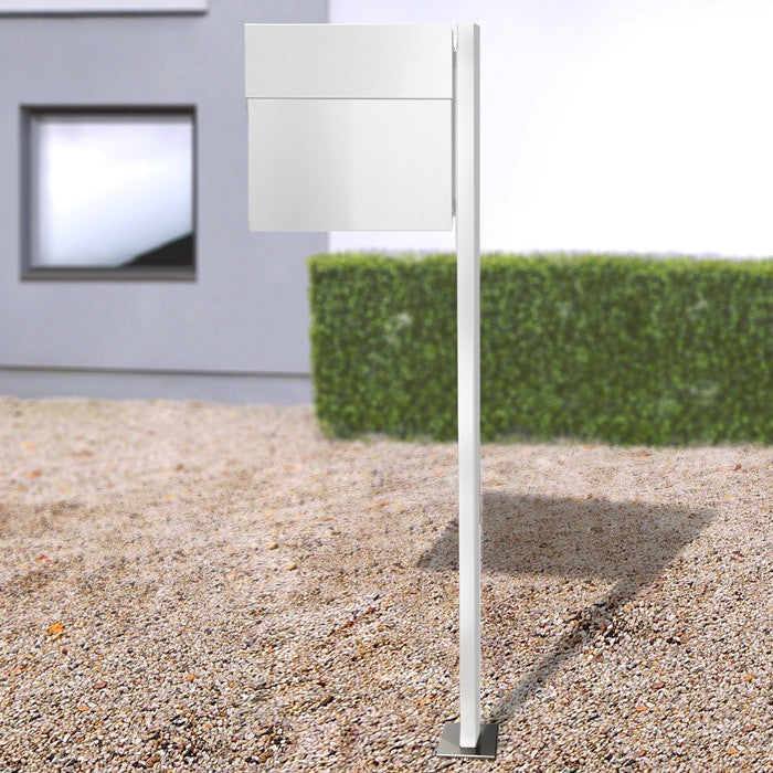 Standbriefkasten Letterman 4 weiss mit Pfosten - 565 e