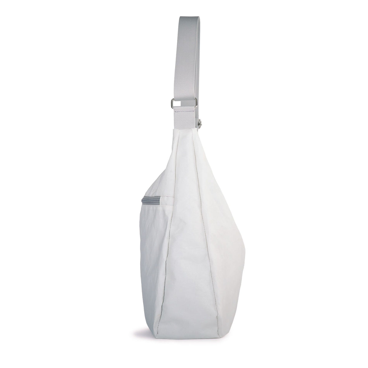 Bucht Handtasche Segeltuch Tasche Stencil weiss grau