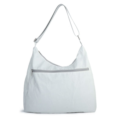 Bucht Handtasche Segeltuch Tasche Stencil weiss grau