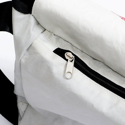 Handtasche Barkasse weiss-schwarz Zahl grau Laptoptasche 15 Zoll