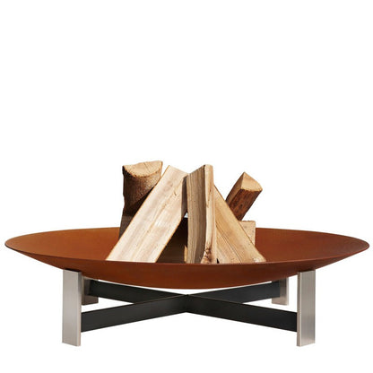 Feuerstelle 80 cm Edelstahl/Stahl rostend Sunset