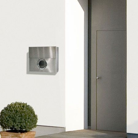 Briefkasten Edelstahl Letterman XXL mit verdecktem Zeitungsfach - 550