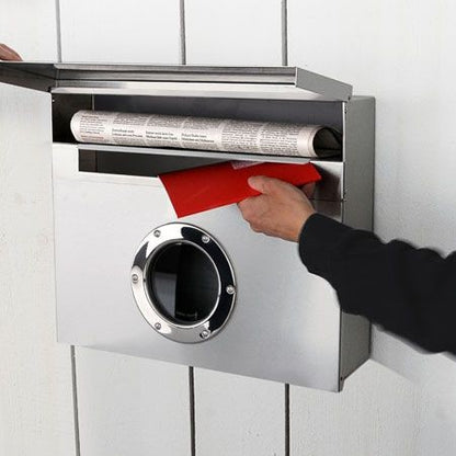 Briefkasten Edelstahl Letterman XXL mit verdecktem Zeitungsfach - 550