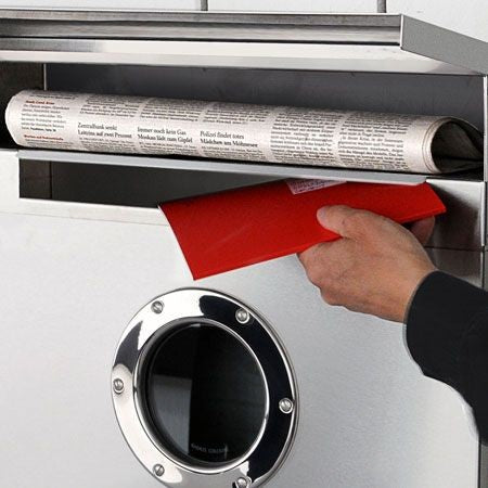 Briefkasten Edelstahl Letterman XXL mit verdecktem Zeitungsfach - 550