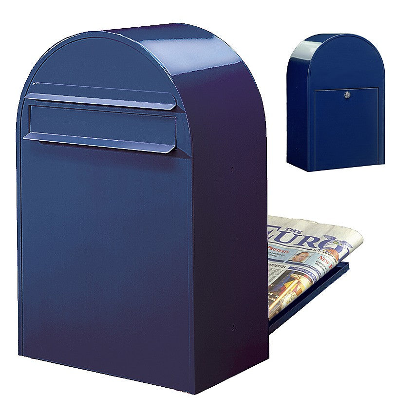Zaunbriefkasten Classic B RAL 5003 blau