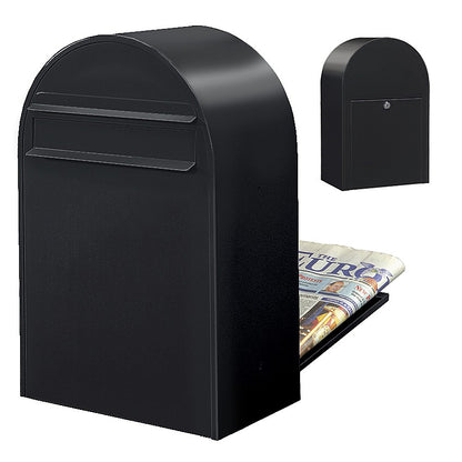 Zaunbriefkasten Classic B RAL 9005 strukturschwarz