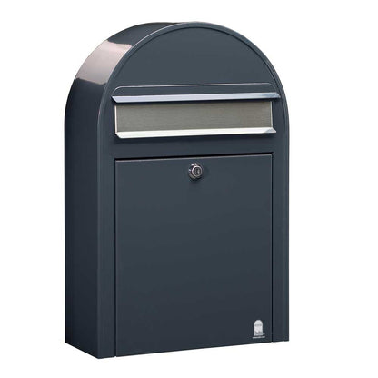 Briefkasten Classic S RAL 7016 grau Briefeinwurf Edelstahl