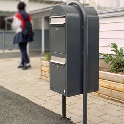 Briefkasten Duo RAL 3005 bordeauxrot