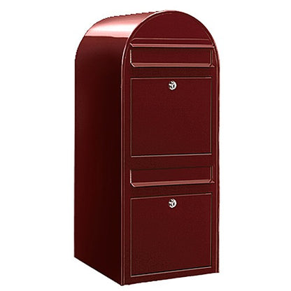 Briefkasten Duo RAL 3005 bordeauxrot