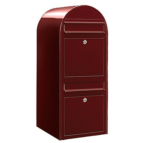 Briefkasten Duo RAL 3005 bordeauxrot