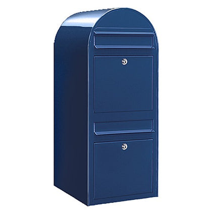 Briefkasten Duo RAL 5003 blau