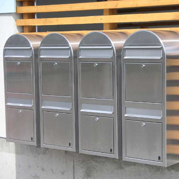 Briefkasten Duo RAL 5004 schwarzblau