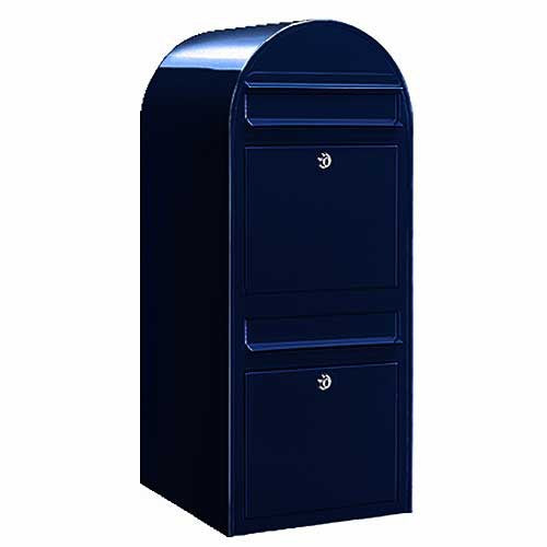 Briefkasten Duo RAL 5004 schwarzblau