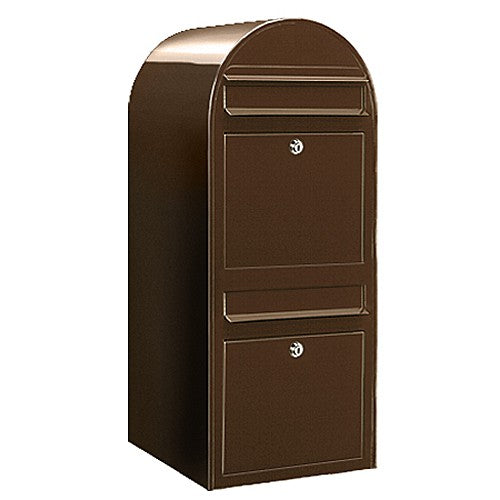 Briefkasten Duo RAL 8017 braun