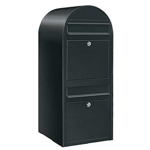 Briefkasten Duo RAL 9005 strukturschwarz