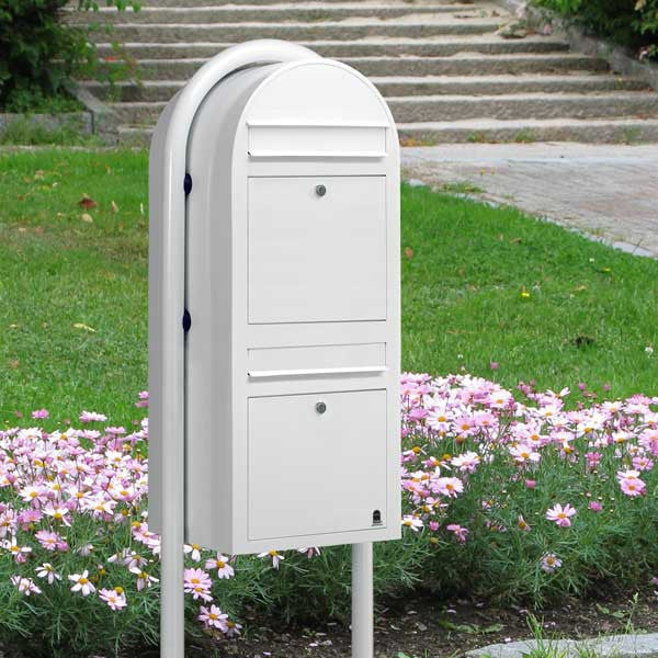 Briefkasten Duo RAL 9016 weiß