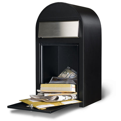 Briefkasten Grande RAL 7016 grau, Briefeinwurf Edelstahl