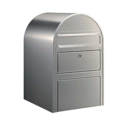 Briefkasten Swiss mit Paketfach Edelstahl