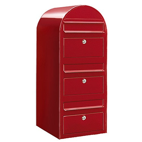 Briefkasten Trio RAL 3001 rot