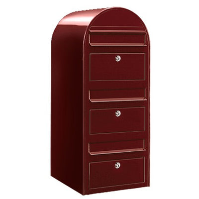 Briefkasten Trio RAL 3005 bordeauxrot