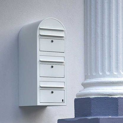 Briefkasten Trio RAL 3005 bordeauxrot