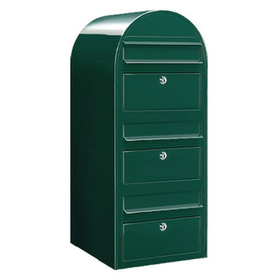 Briefkasten Trio RAL 6005 grün