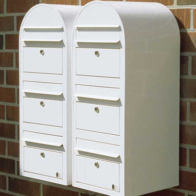 Briefkasten Trio RAL 9005 strukturschwarz