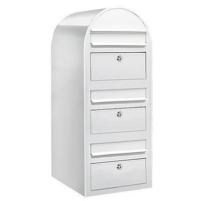 Briefkasten Trio RAL 9016 weiß