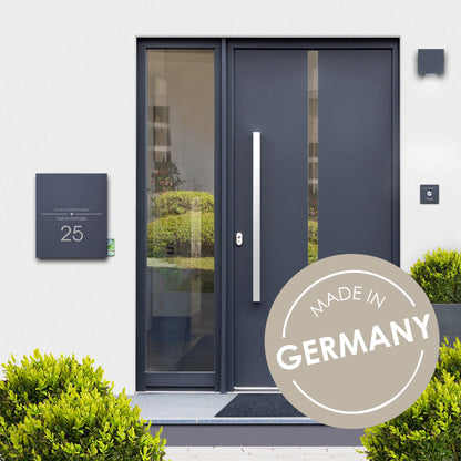 Briefkasten Box 111 Nf77a anthrazit personalisiert