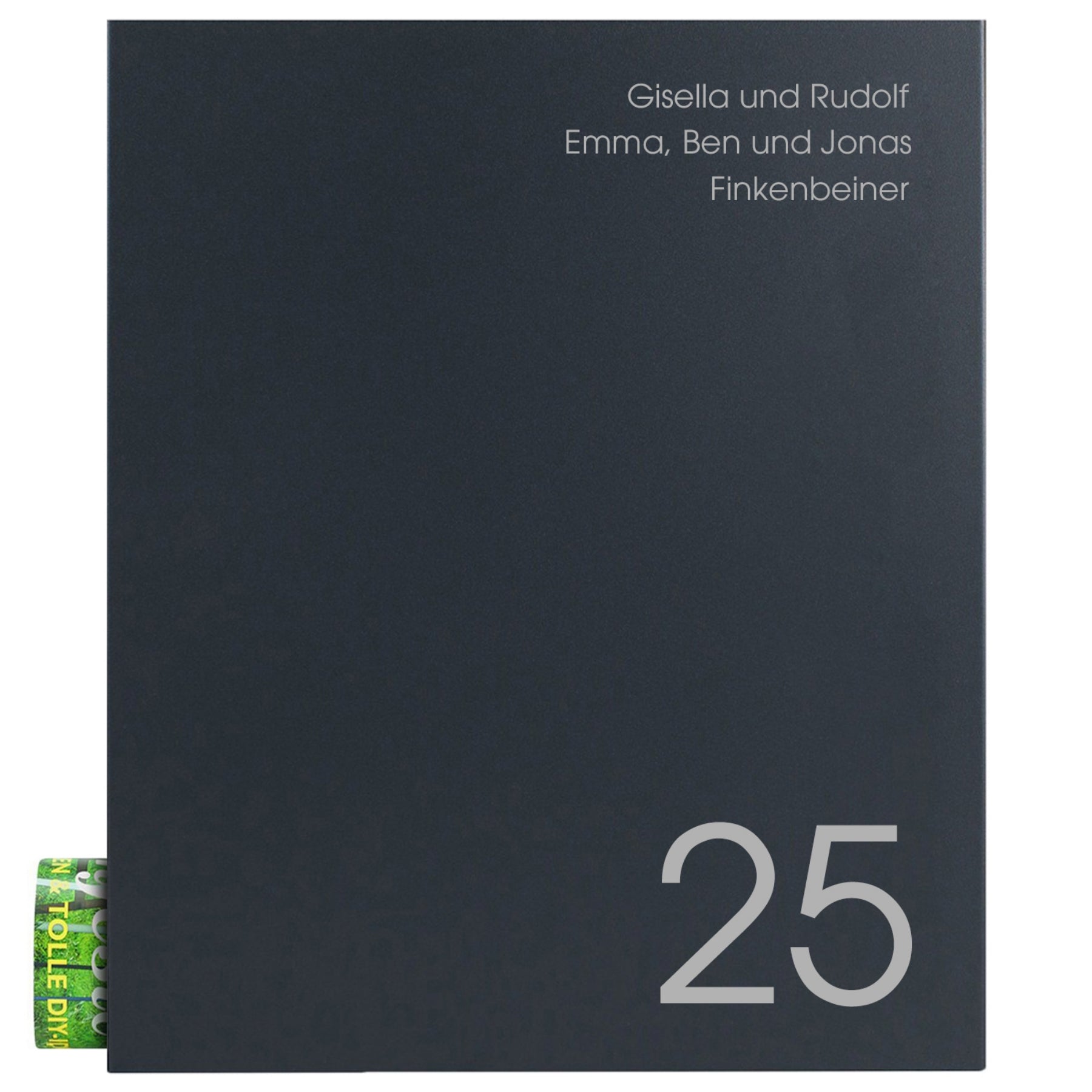 Briefkasten Box 111 Nf71a anthrazit personalisiert
