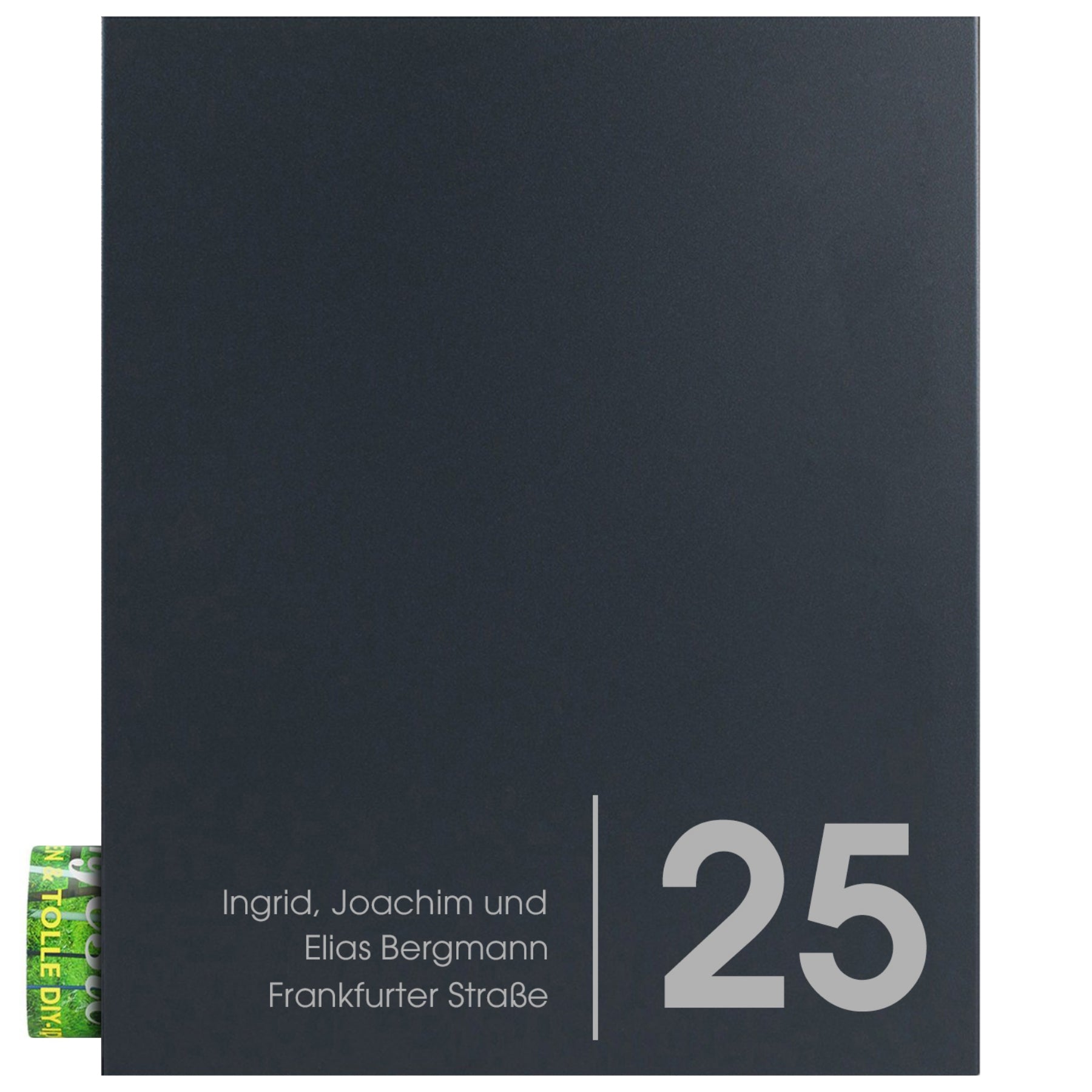 Briefkasten Box 111 Nf72a anthrazit personalisiert