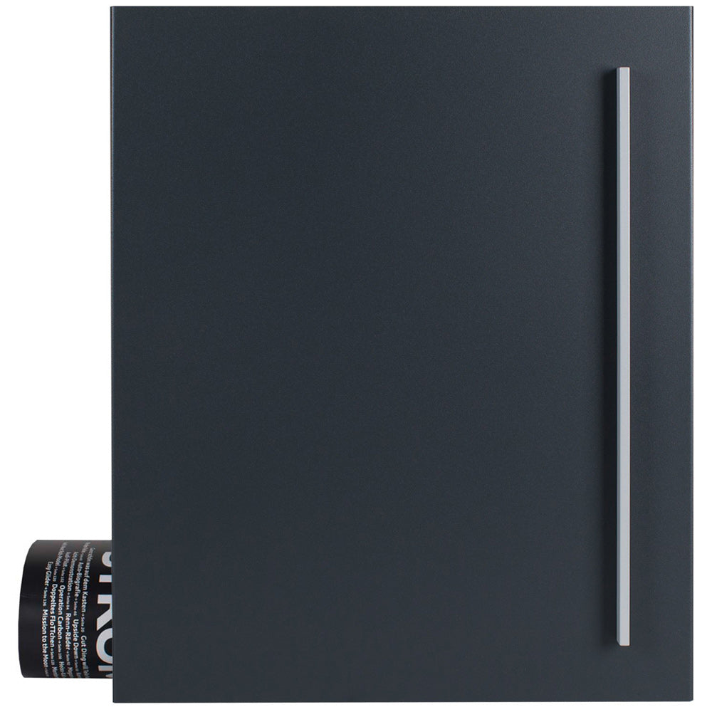 B-Ware Box 115 Wandbriefkasten anthrazit seidenglanz mit Zeitungsfach