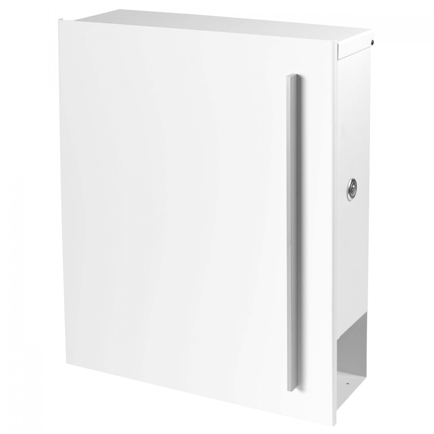 B-Ware Design-Briefkasten mit Zeitungsfach signal-weiss (RAL 9003) Box 110 Wandbriefkasten 12 Liter