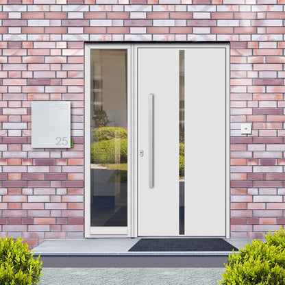 Briefkasten Box 111 Nb weiß personalisiert