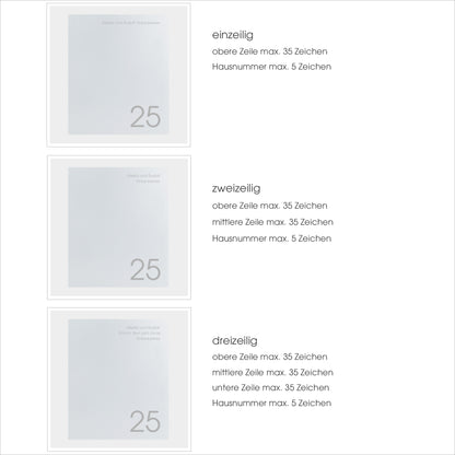 Briefkasten Box 111 Nb weiß personalisiert