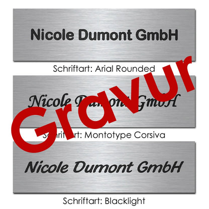 Edelstahlschild Stick100