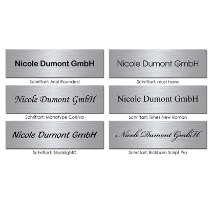 Edelstahlschild Stick100