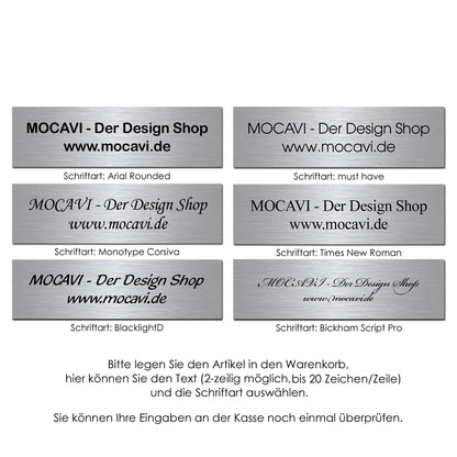 Edelstahlschild Stick100