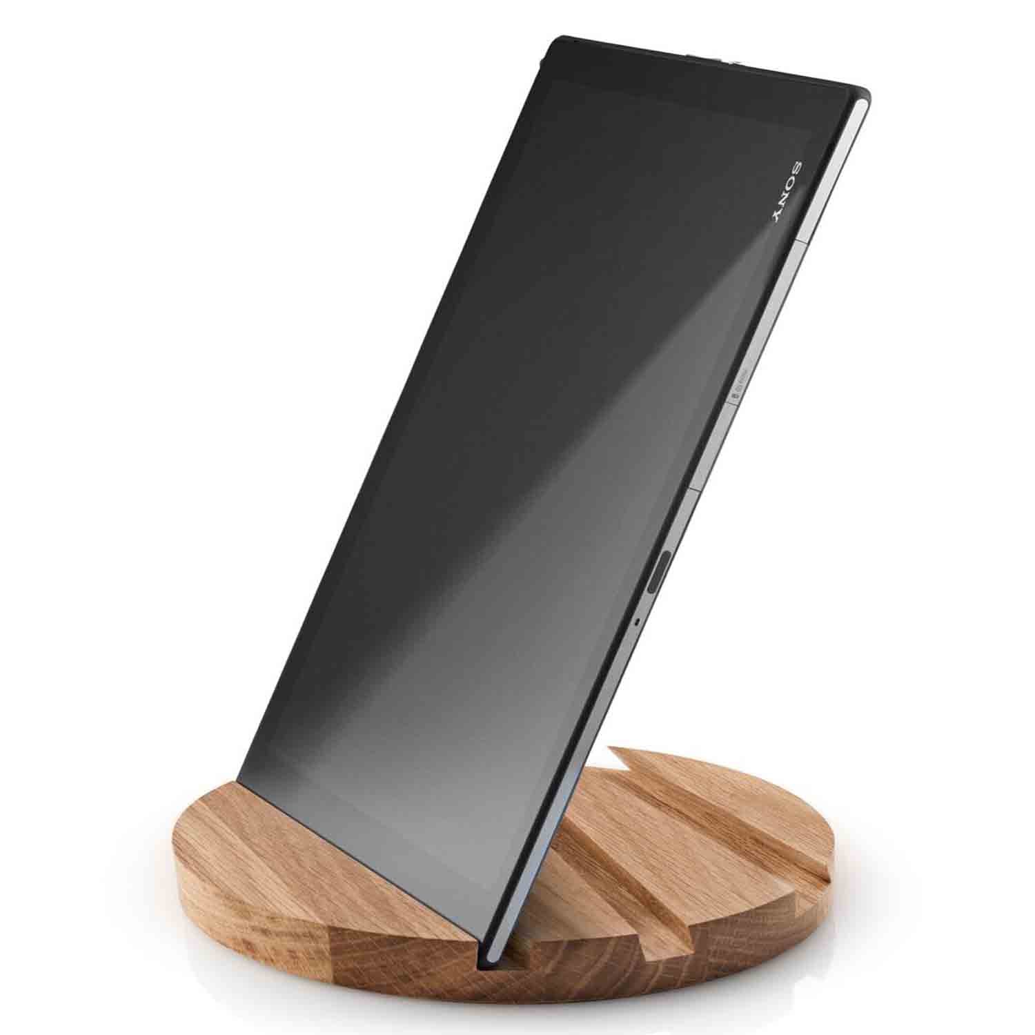 SmartMat Eiche Tablethalter + Untersetzer 17,7 cm