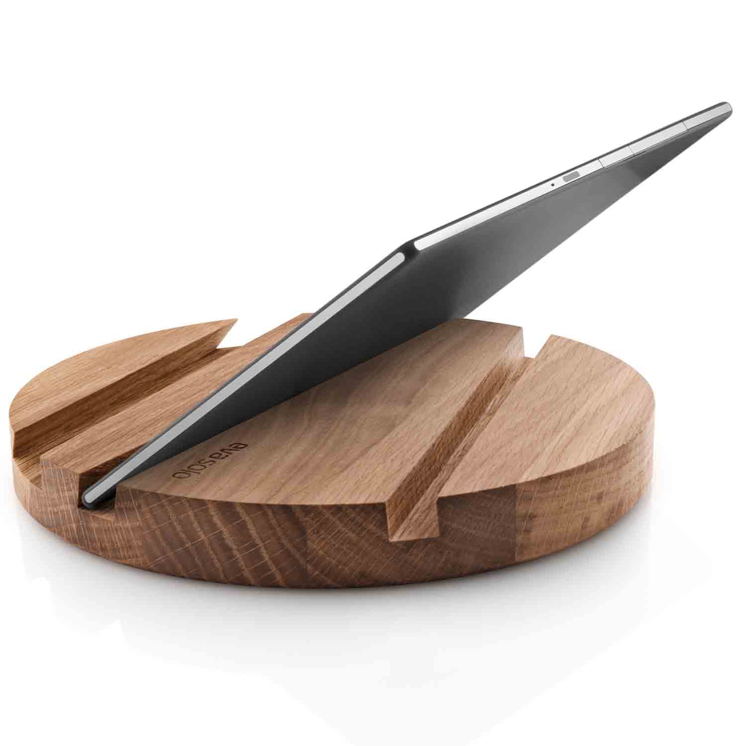 SmartMat Eiche Tablethalter + Untersetzer 17,7 cm