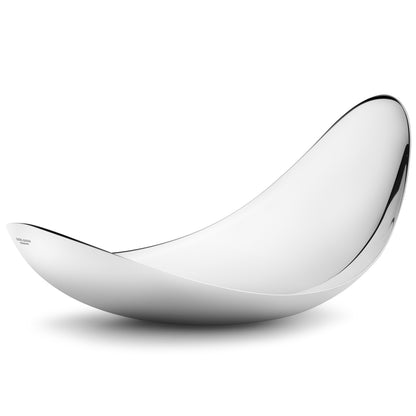B-Ware Georg Jensen Leaf Servierschale Edelstahl