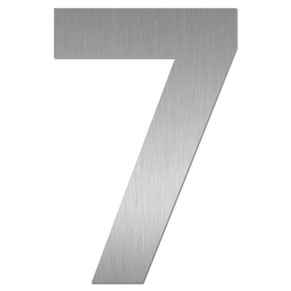 Hausnummer 7 „Midi“, Edelstahl